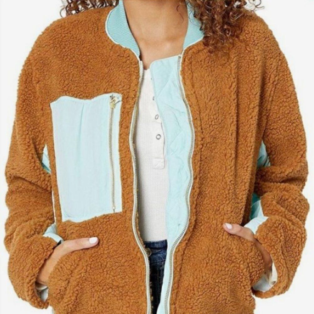 We the Free oversized Sherpa jacket coat BOHO - Picture 2 of 7